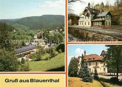 AK / Ansichtskarte Blauenthal_Erzgebirge uebersicht Ferienheim Forelle OT Wolfsgruen Erholungsheim Blauenthal_Erzgebirge Kat. Eibenstock