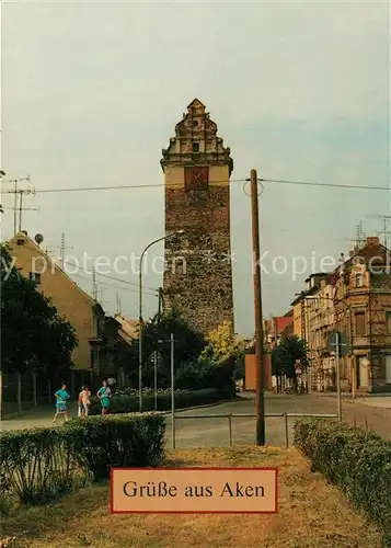 AK / Ansichtskarte Aken_Elbe Koethener Turm Aken_Elbe Kat. Aken