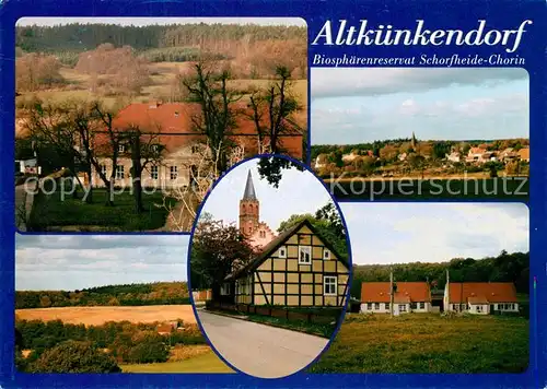AK / Ansichtskarte Altkuenkendorf Biospaehrenreservat Schorfheide Chorin Fachwerkhaus Kirche Altkuenkendorf Kat. Angermuende