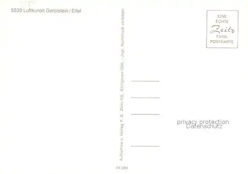 AK / Ansichtskarte Gerolstein Erloeserkirche Munterlay Auberg  Gerolstein Kat. Gerolstein