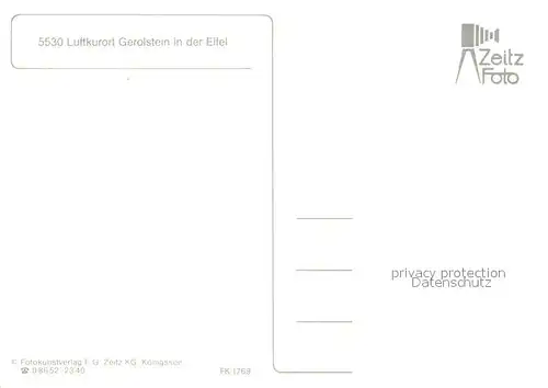 AK / Ansichtskarte Gerolstein Bueschkapelle Panorama Gerolstein Kat. Gerolstein