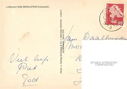 AK / Ansichtskarte Gerolstein Kasselburg Buschkapelle Brunnenplatz Stausee Panorama Gerolstein Kat. Gerolstein