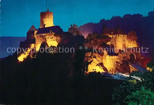 AK / Ansichtskarte Heimbach_Eifel Burg Hengebach Abendstimmung Heimbach Eifel Kat. Heimbach