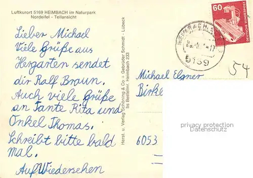 AK / Ansichtskarte Heimbach_Eifel Panorama Heimbach Eifel Kat. Heimbach