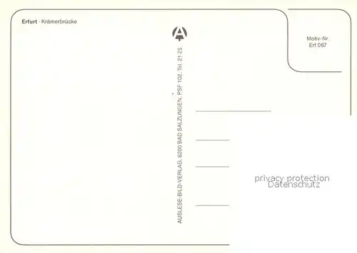 AK / Ansichtskarte Erfurt Kraemerbruecke Erfurt Kat. Erfurt