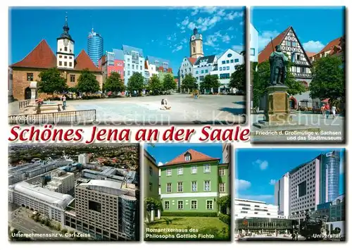 AK / Ansichtskarte Jena_Thueringen Friedrich der Grossmuetige von Sachsen Universitaet Carl Zeiss Sitz Jena Thueringen