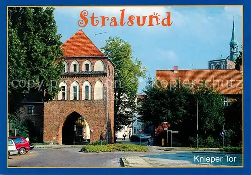 AK / Ansichtskarte Stralsund_Mecklenburg_Vorpommern Knieper Tor Stralsund_Mecklenburg Kat. Stralsund