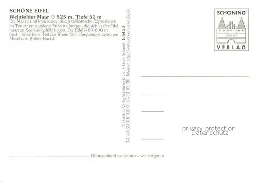 AK / Ansichtskarte Weinfelder_Maar Panorama Weinfelder Maar Kat. Daun