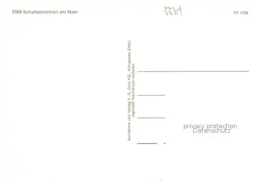 AK / Ansichtskarte Schalkenmehren Panorama Schalkenmehren Kat. Schalkenmehren