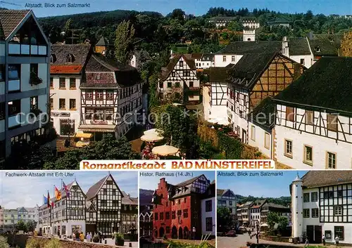 AK / Ansichtskarte Bad_Muenstereifel Fachwerkhaeuser Erft Ufer Rathaus  Bad_Muenstereifel Kat. Bad Muenstereifel