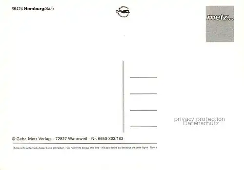 AK / Ansichtskarte Homburg_Saar Panorama Schwimmbad Wasserfontaene Ruine Homburg Saar Kat. Homburg