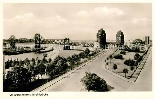 AK / Ansichtskarte Ruhrort Rheinbruecke Ruhrort Kat. Duisburg