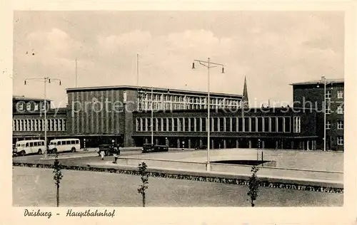 AK / Ansichtskarte Duisburg_Ruhr Hauptbahnhof Duisburg Ruhr Kat. Duisburg