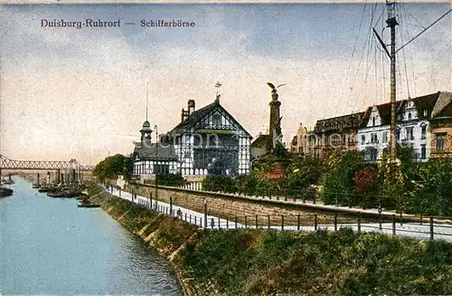 AK / Ansichtskarte Ruhrort Denkmal Schifferboerse Ruhrort Kat. Duisburg