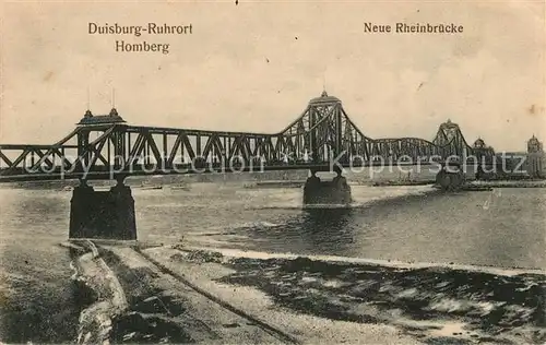 AK / Ansichtskarte Homberg_Duisburg Rheinbruecke Homberg Duisburg Kat. Duisburg