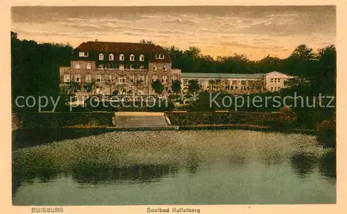 AK / Ansichtskarte Duisburg_Ruhr Soolbad Raffelberg Park Duisburg Ruhr Kat. Duisburg