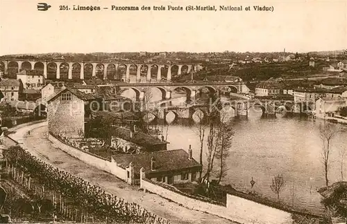 AK / Ansichtskarte Limoges Fourches Drei Bruecken Viadukt Limoges Fourches Kat. Limoges Fourches
