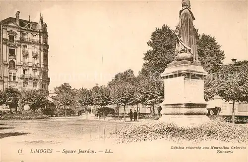 AK / Ansichtskarte Limoges_Haute_Vienne Square Jourdan Limoges_Haute_Vienne Kat. Limoges