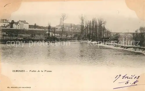 AK / Ansichtskarte Limoges_Haute_Vienne Vallee de la Vienne Limoges_Haute_Vienne Kat. Limoges