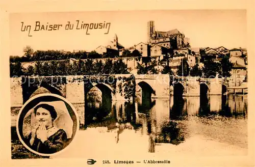 AK / Ansichtskarte Limoges_Haute_Vienne Un Baiser du Limousin Limoges_Haute_Vienne Kat. Limoges