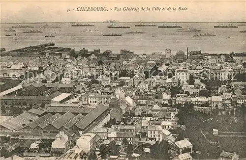 AK / Ansichtskarte Cherbourg_Octeville_Basse_Normandie Panorama Ville Rado Cherbourg_Octeville Kat. Cherbourg Octeville