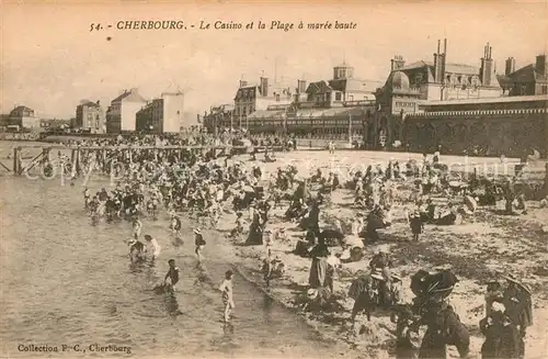 AK / Ansichtskarte Cherbourg_Octeville_Basse_Normandie Casino Plage  Cherbourg_Octeville Kat. Cherbourg Octeville