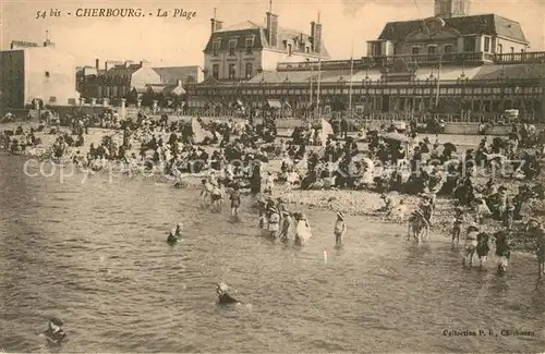 AK / Ansichtskarte Cherbourg_Octeville_Basse_Normandie Plage Cherbourg_Octeville Kat. Cherbourg Octeville