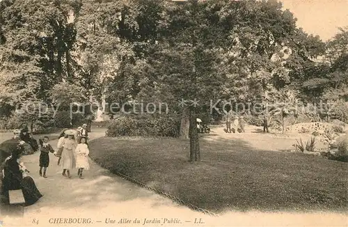 AK / Ansichtskarte Cherbourg_Octeville_Basse_Normandie Allee du Jardin Public Cherbourg_Octeville Kat. Cherbourg Octeville