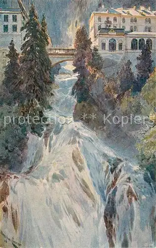 AK / Ansichtskarte Badgastein Wasserfall Badgastein Kat. Bad_Gastein