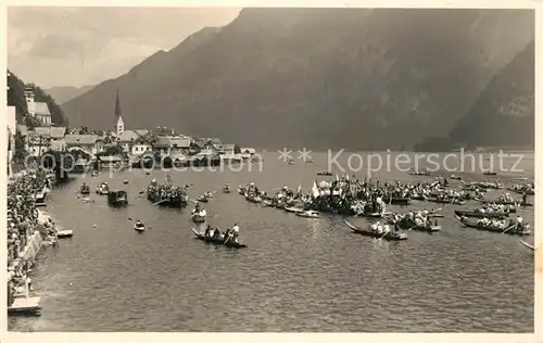 AK / Ansichtskarte Hallstatt_Salzkammergut Hallstaetter Fronleichnamsprozession Hallstatt_Salzkammergut Kat. Hallstatt