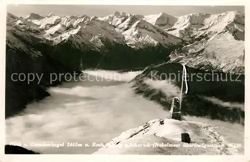 AK / Ansichtskarte Bad_Gastein Blick vom Gamskogel auf Rathausberg und Schareck Bad_Gastein Kat. Bad Gastein