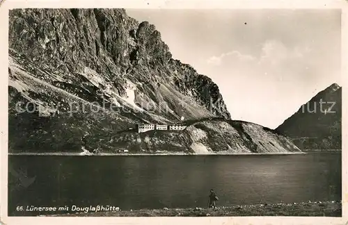 AK / Ansichtskarte Luenersee_Vorarlberg mit Douglasshuette Luenersee Vorarlberg Kat. Vandans
