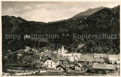 AK / Ansichtskarte Oberdrauburg_Kaernten mit Ruine Hohenburg Oberdrauburg Kaernten Kat. Oberdrauburg