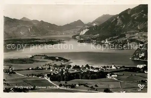 AK / Ansichtskarte St_Wolfgang_Wolfgangsee mit Strobl und St Gilgen St_Wolfgang_Wolfgangsee Kat. St. Wolfgang im Salzkammergut