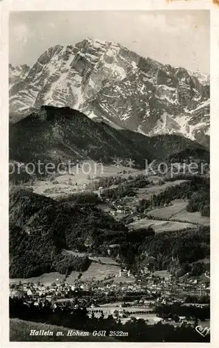AK / Ansichtskarte Hallein mit Hohem Goell Hallein Kat. Hallein