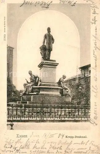 AK / Ansichtskarte Essen_Ruhr Alfred Krupp Denkmal Essen_Ruhr Kat. Essen
