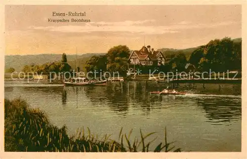 AK / Ansichtskarte Essen_Ruhr Kruppsches Bootshau Essen_Ruhr Kat. Essen