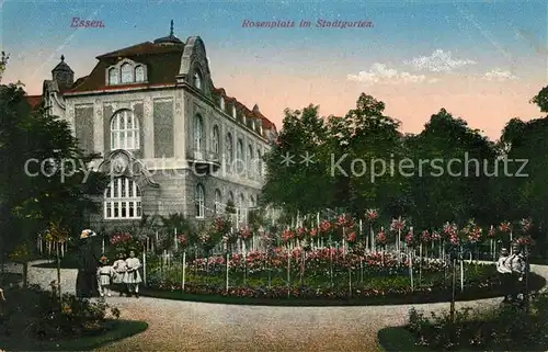AK / Ansichtskarte Essen_Ruhr Rosenplatz im Stadtgarten Essen_Ruhr Kat. Essen