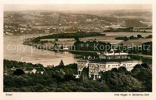 AK / Ansichtskarte Essen_Ruhr Villa Huegel mit Baldeney See Essen_Ruhr Kat. Essen