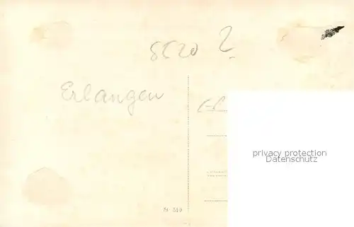 AK / Ansichtskarte Erlangen Ortsmotiv Erlangen Kat. Erlangen