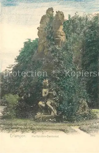 AK / Ansichtskarte Erlangen Kurfuersten Denkmal Erlangen Kat. Erlangen