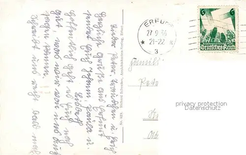 AK / Ansichtskarte Erfurt Blick vom Petersberg auf den Dom Erfurt Kat. Erfurt