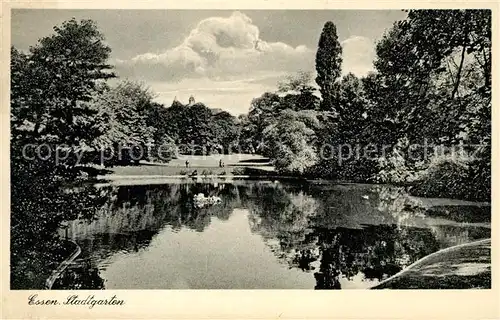 AK / Ansichtskarte Essen_Ruhr Stadtgarten Essen_Ruhr Kat. Essen