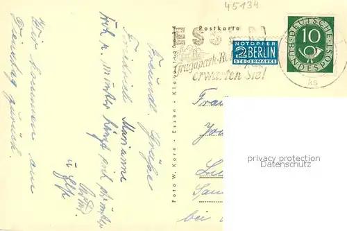 AK / Ansichtskarte Essen_Ruhr Baldeneysee mit Wehr Essen_Ruhr Kat. Essen