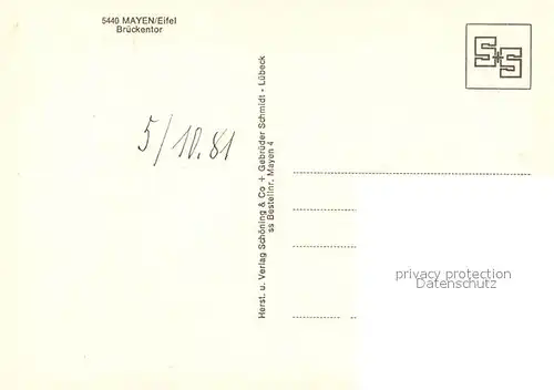 AK / Ansichtskarte Mayen Brueckentor Mayen