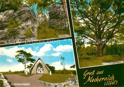 AK / Ansichtskarte Mechernich Barbara Kapelle Katzenstein Eiche Mechernich