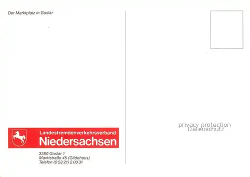 AK / Ansichtskarte Goslar Marktplatz Goslar