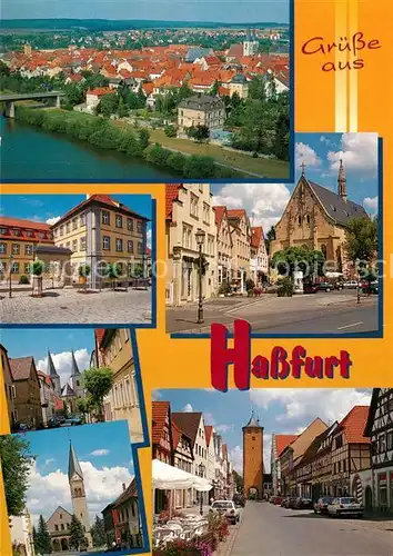 AK / Ansichtskarte Hassfurt Fliegeraufnahme Tor Hassfurt