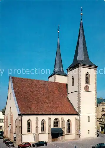 AK / Ansichtskarte Hassfurt Katholische Stadtpfarrkirche Riemenschneiderfiguren Hassfurt