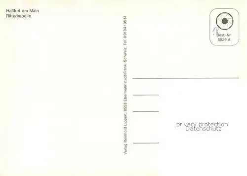 AK / Ansichtskarte Hassfurt Ritterkapelle Hassfurt